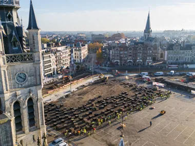 De stad Sint-Niklaas als circulaire pionier in heraanleg Grote Markt met gerecupereerde kleiklinkers